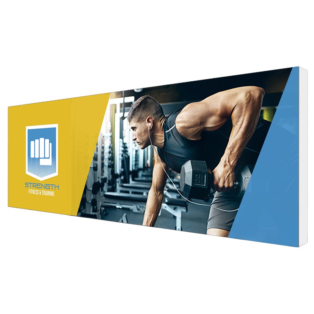 20 x 7.5 ft. Lumiere Light Wall® Dual Edge Light — Single Sided Graphic Package with Blockout End Caps